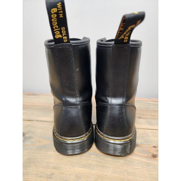Dr Martens Mens Zavala Boots Size 10 Black Leather 8 Eye Combat Style Womens 11 main image 5
